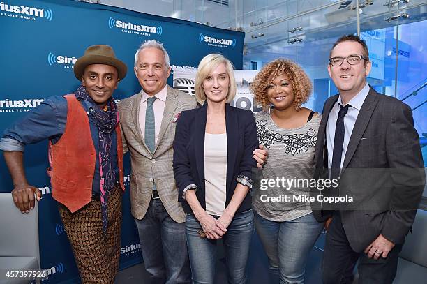 Chef Marcus Samuelsson, chef and host Geoffrey Zakarian, Hilary Gumbel, television food personality Sunny Anderson, and food writer/author Ted Allen...