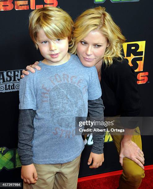 Actress Julie Bowen and son Oliver McLanahan Phillips arrive for Disney XD's "Star Wars Rebels: Spark Of Rebellion" - Los Angeles Special Screening...