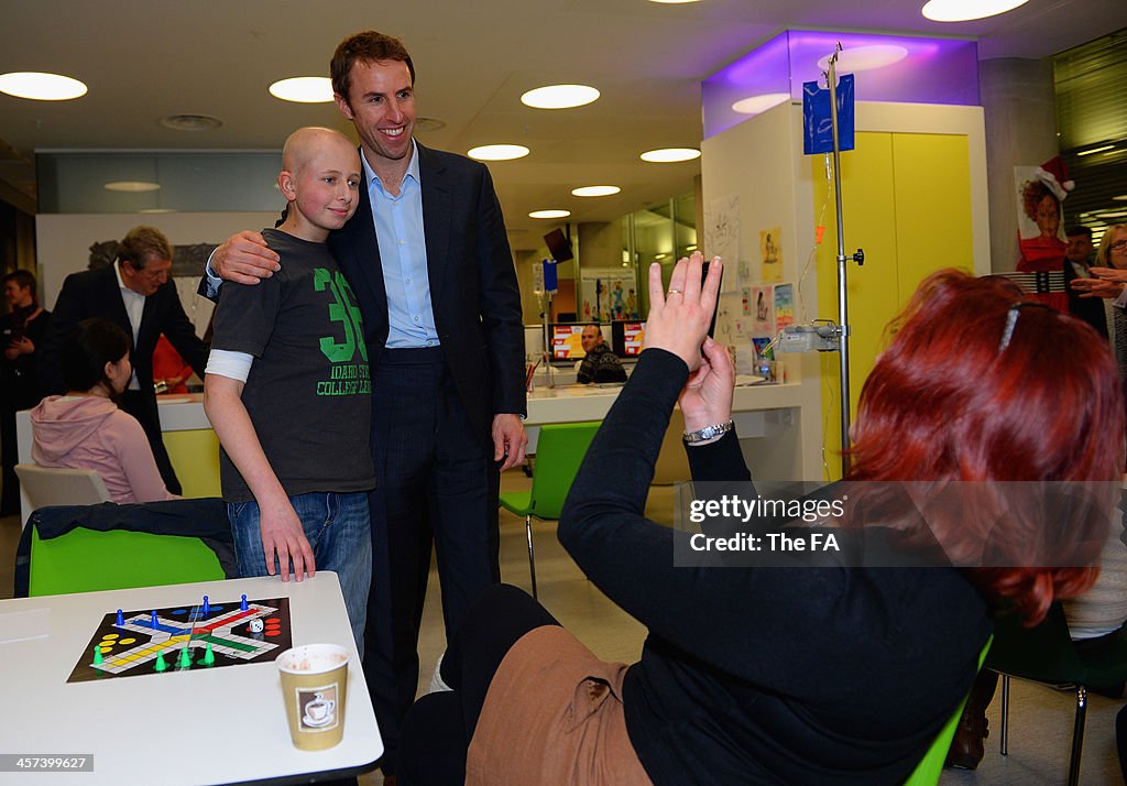 Roy Hodgson Visit To Teenage Cancer Trust Hospital