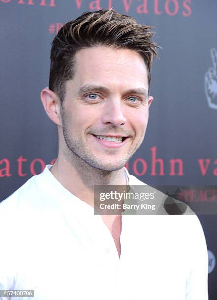 Singer Eli Lieb attends the International Peace Day celebration at John Varvatos on September 21, 2014 in Los Angeles, California.