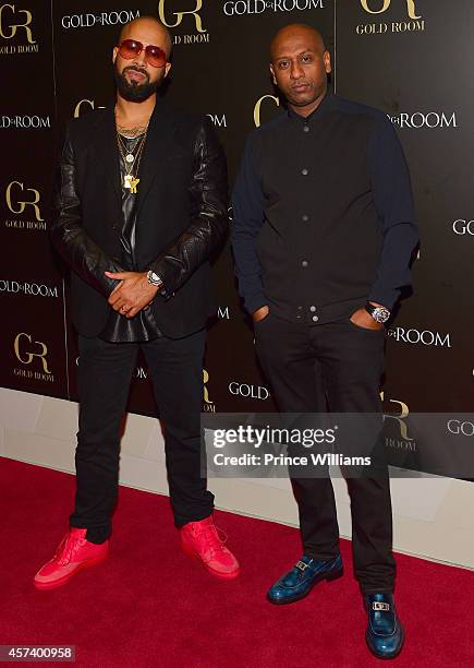 Kenny Burns and Alex Gidewon attend the Gold Room on October 6, 2014 in Atlanta, Georgia.