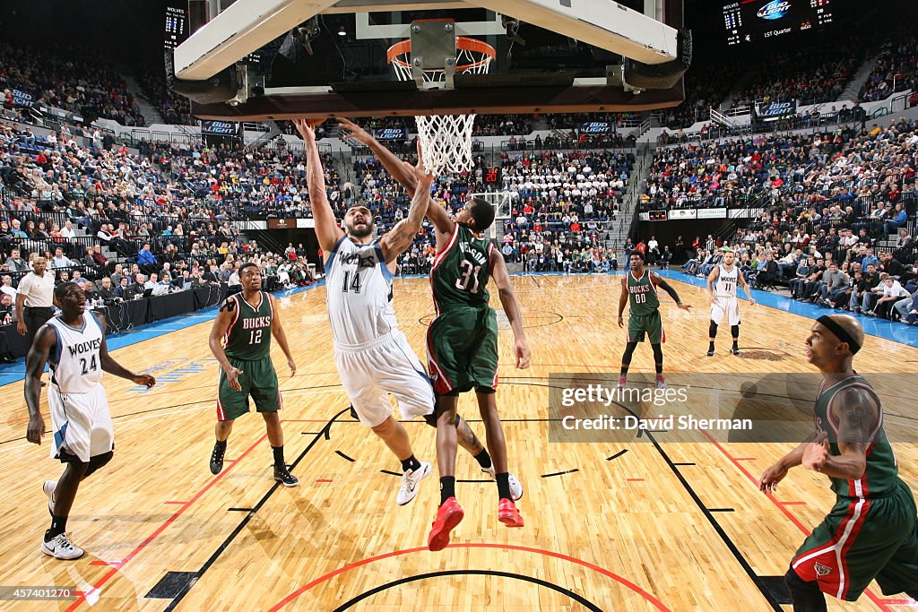 Milwaukee Bucks v Minnesota Timberwolves