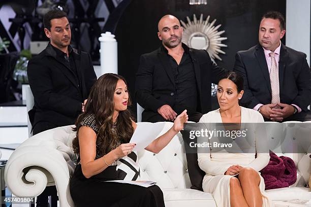 Reunion" -- Pictured: James Marchese, Amber Marchese, Joe Gorga, Melissa Gorga, Joe Giudice --