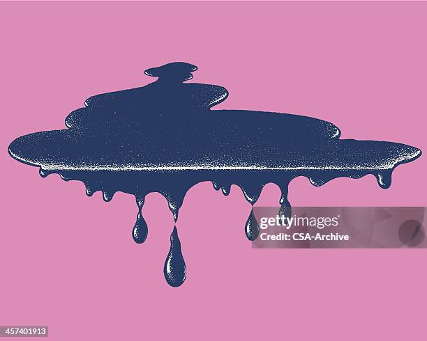 dripping liquid - spilling stock illustrations