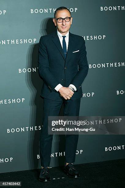 Designer Gilles Mendel attends the "Boon The Shop" Cheongdam store launch party on October 17, 2014 in Seoul, South Korea.