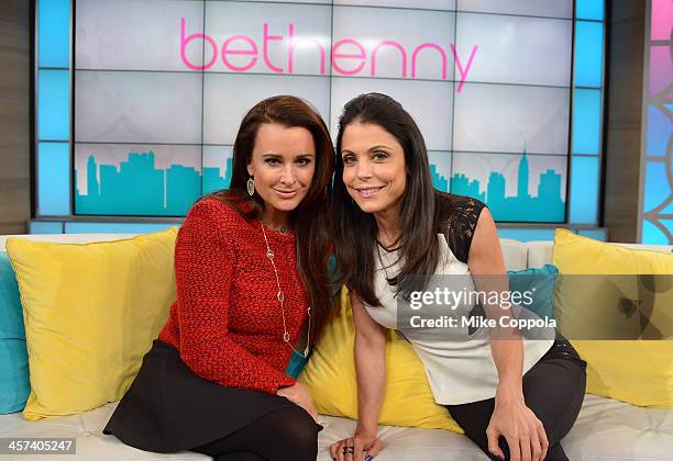 Bethenny Hosts Kyle Richards & Dita Von Teese at the CBS Broadcast Center on December 17, 2013 in New York City.