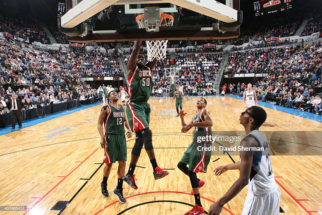 Milwaukee Bucks v Minnesota Timberwolves