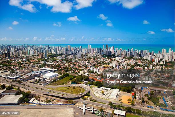 skyline in  recife. - brazil skyline stock pictures, royalty-free photos & images