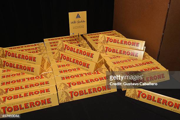 Toblerone on display at Extra Virgin: Recipes & Love From Our Tuscan Kitchen hosted by Debi Mazar and Gabriele Corcos as a part of the Bank of...