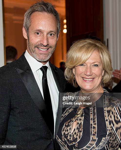 Michel Gill and Jayne Atkinson attend the 46th Annual Meridian Ball at Meridian International Center on October 17, 2014 in Washington, DC.