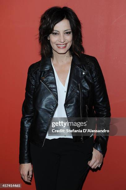 Alessia Barela attends 'Il Natale Della Mamma Imperfetta' Photocall on December 17, 2013 in Milan, Italy.