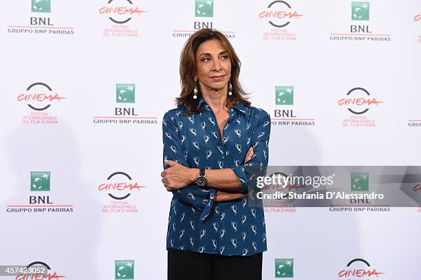 Anna Bonaiuto attends 'Buoni A Nulla' Photocall during The 9th Rome Film Festival at Aditorium Parco Della Musica on October 18, 2014 in Rome, Italy.