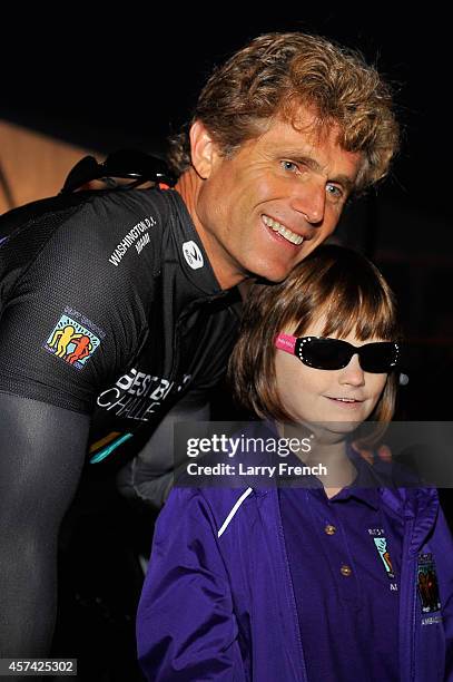 Founder and chairman of Best Buddies International Anthony K. Shriver and guest performer Marlana VanHoose attend the 2014 Audi Best Buddies...