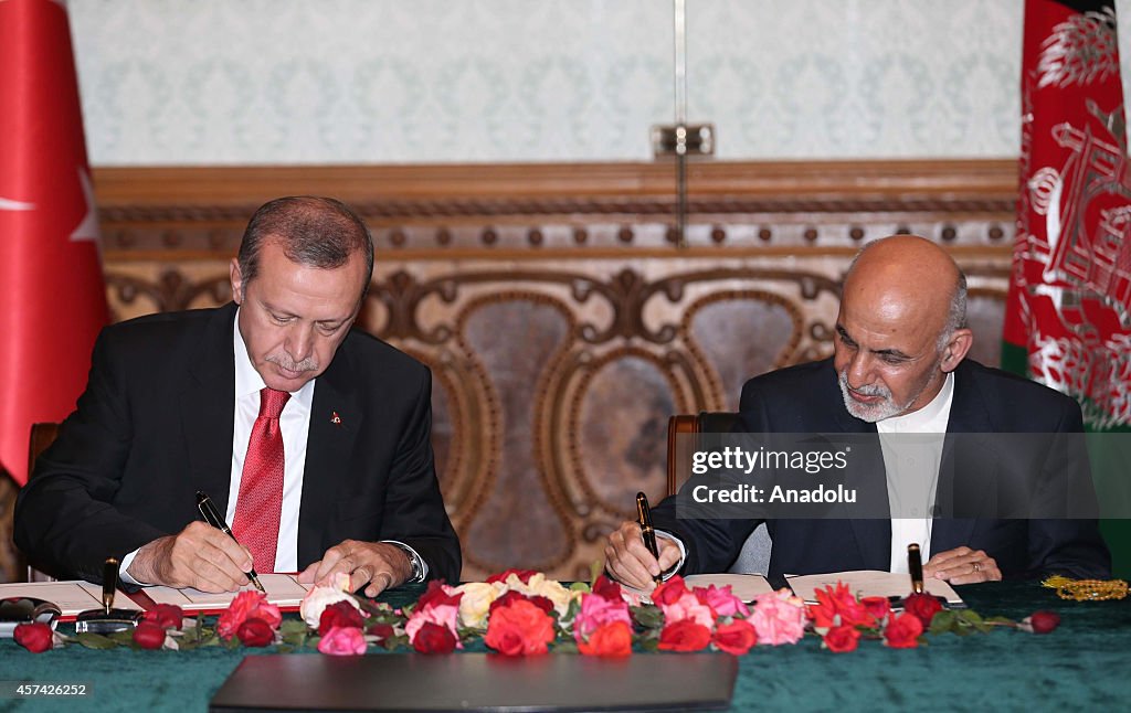 Afghan President Ghani - Turkish President Erdogan