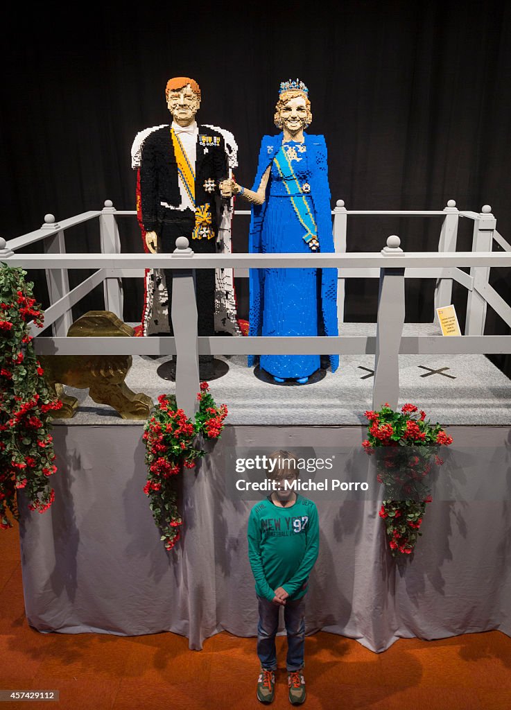 King Willem-Alexander and Queen Maxima of The Netherlands Life Size at LEGO World