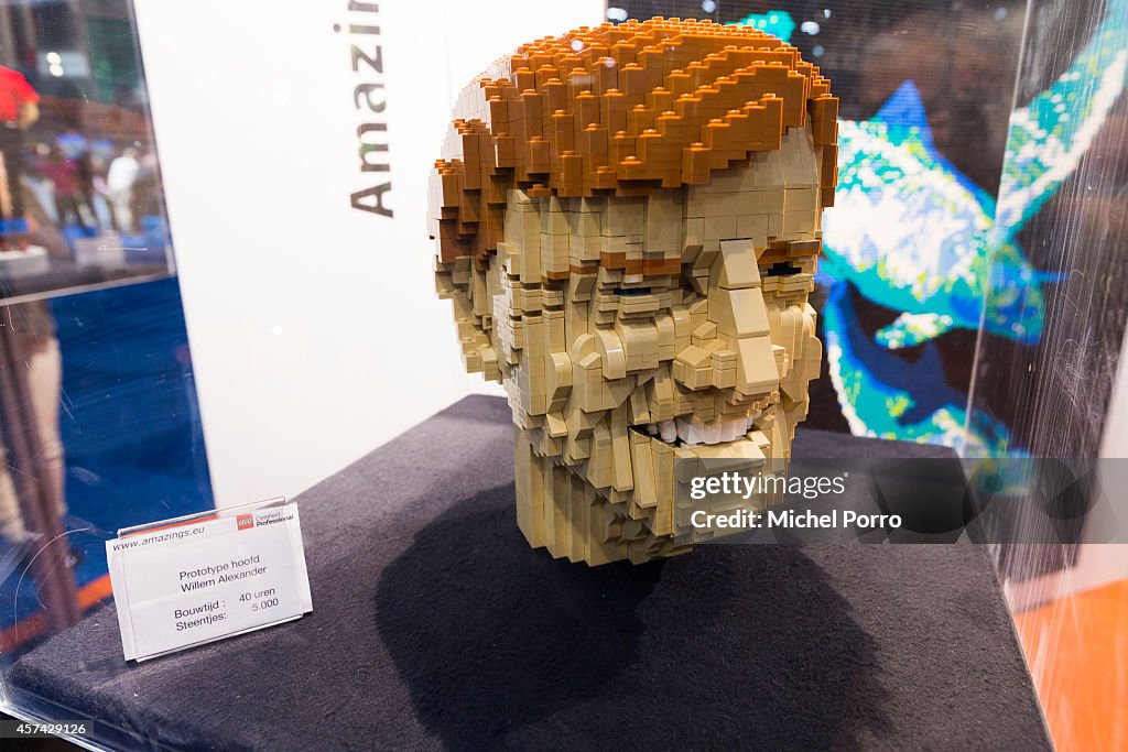 King Willem-Alexander and Queen Maxima of The Netherlands Life Size at LEGO World