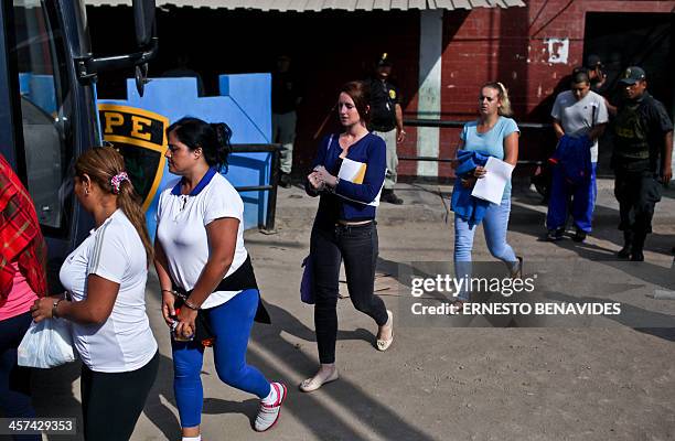 Briton Melissa Reid , and Irish Michaella McCollum, leave the Sarita Colonia courtroom after being sentenced to six years and eight months prision,...