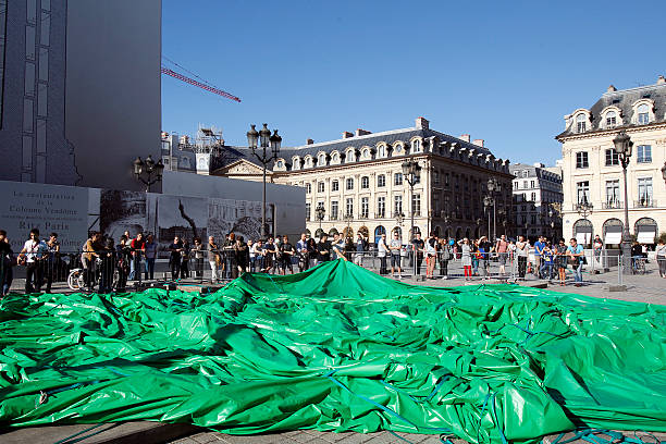 FRA: Giant Inflatable 'Tree' By Paul McCarthy Damaged At Place Vendome In Paris