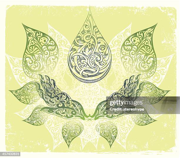 receiving gracefully - water poverty stock illustrations