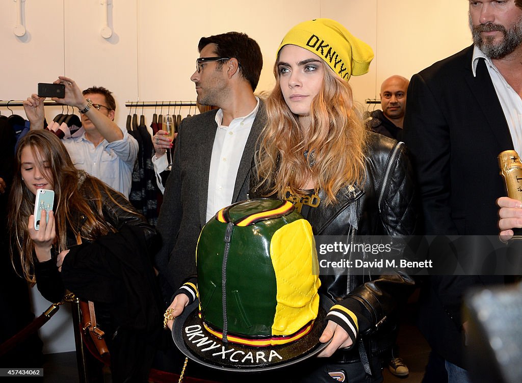 Cara Delevingne For DKNY Capsule Collection London Launch