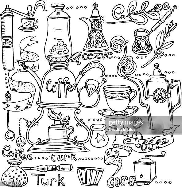coffee background - coffee menu background stock illustrations