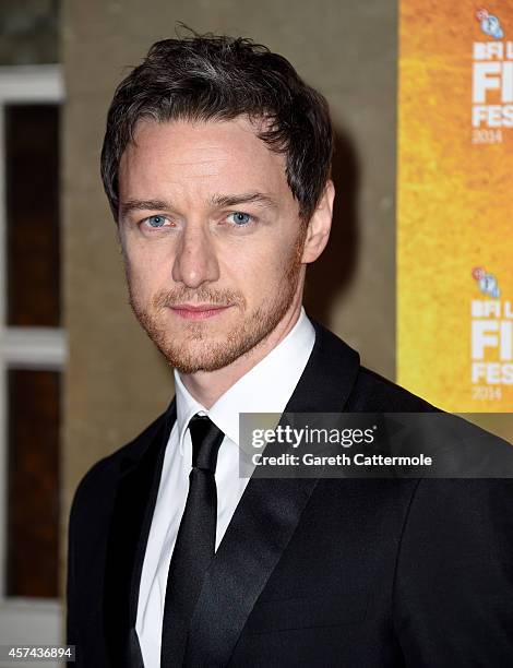 James McAvoy attends the BFI London Film Festival Awards during the 58th BFI London Film Festival on October 18, 2014 in London, England.