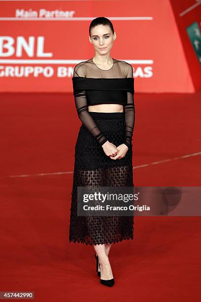 Rooney Mara attends the 'Trash' Red Carpet during the 9th Rome Film Festival on October 18, 2014 in Rome, Italy.