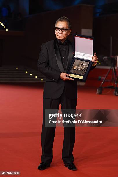 Takashi Miike Awarded With The Maverick Director Award during the 9th Rome Film Festival on October 18, 2014 in Rome, Italy.