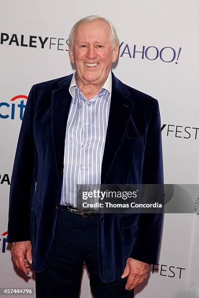 Len Cariou arrives at Paley Center For Media on October 18, 2014 in New York, New York.