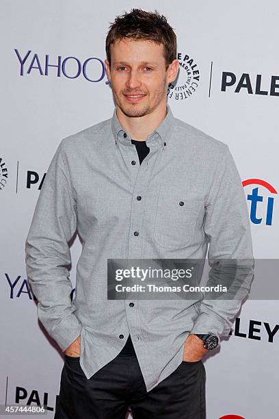 Will Estes arrives at Paley Center For Media on October 18, 2014 in New York, New York.