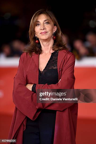 Anna Bonaiuto attends the 'Buoni A Nulla' Red Carpet during The 9th Rome Film Festival at Auditorium Parco Della Musica on October 18, 2014 in Rome,...