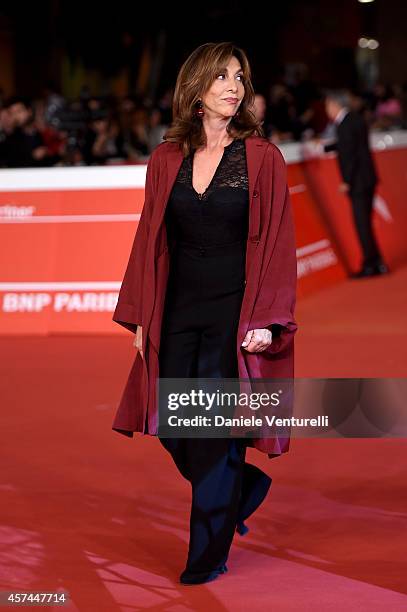 Anna Bonaiuto attends the 'Buoni A Nulla' Red Carpet during The 9th Rome Film Festival at Auditorium Parco Della Musica on October 18, 2014 in Rome,...