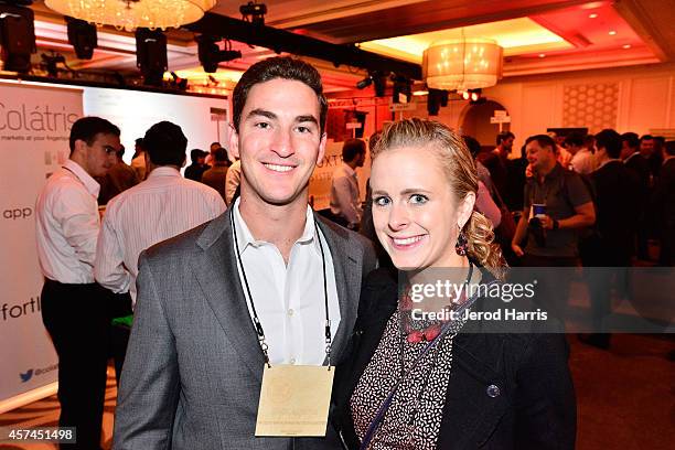 Zack Porter and Nicole Waiss attend the 2014 Kairos Global Summit at Ritz-Carlton Laguna Nigel on October 18, 2014 in Dana Point, California.