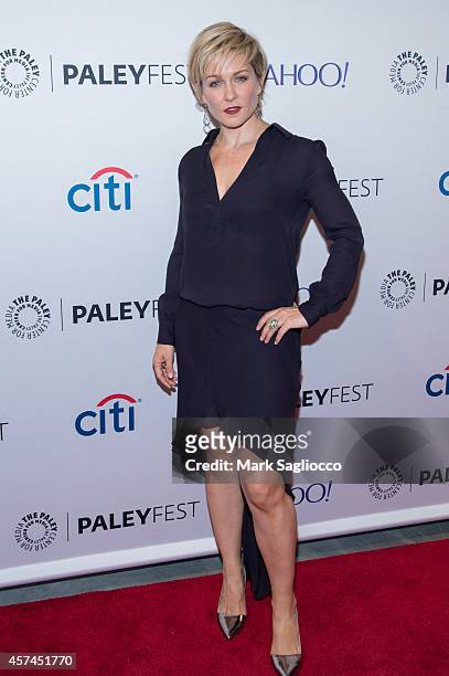 Actress Amy Carlson attends the 2nd Annual Paleyfest of "Blue Bloods" at the Paley Center For Media on October 18, 2014 in New York, New York.