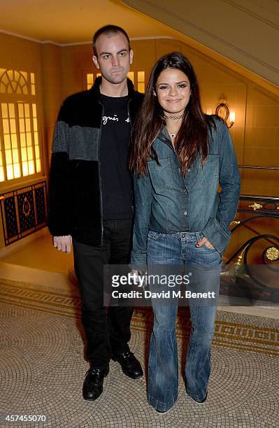 Sam Tierney and Bip Ling attend the Sindika Dokolo Art Foundation dinner at Cafe Royal on October 18, 2014 in London, England.