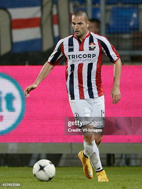 Ben Sahar of Willem II during the Dutch Eredivisie match between Willem II Tilburg and Vitesse Arnhem at Koning Willem II stadium on October 18, 2014...