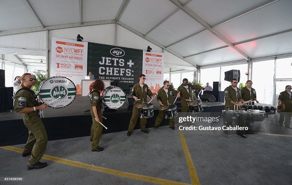 Jets & Chefs: The Ultimate Tailgate Hosted By Joe Namath And Mario Batali - Food Network New York City Wine & Food Festival Presented By FOOD & WINE