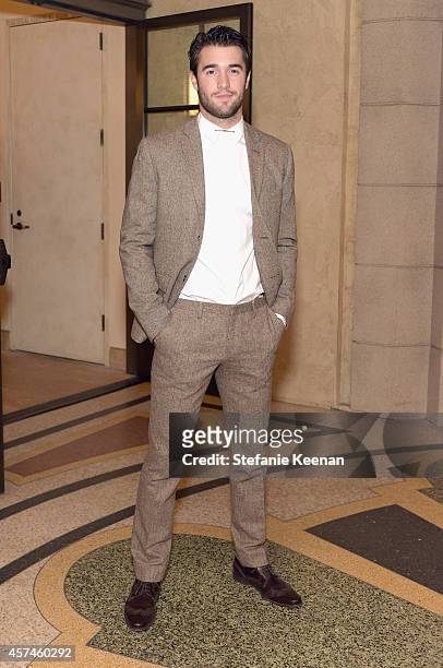 Actor Joshua Bowman attends the 24th Annual Environmental Media Awards presented by Toyota and Lexus at Warner Bros. Studio on October 18, 2014 in...