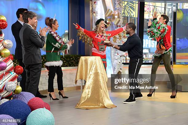 Actor and comedian Kevin Hart judges the "Ugly Sweater" Contest on GOOD MORNING AMERICA, 12/16/13, airing on the Walt Disney Television via Getty...