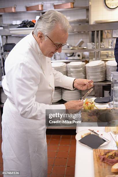 Chef Alain Ducasse attends The Big Apple's French Revival: Celebrating Bistro Cuisine at Benoit hosted by Alain Ducasse and Friends during the Food...