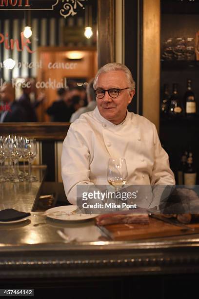 Chef Alain Ducasse poses at The Big Apple's French Revival: Celebrating Bistro Cuisine at Benoit hosted by Alain Ducasse and Friends during the Food...