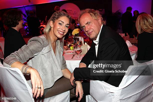 Uwe Ochsenknecht and Kiki Viebrock attend the Monti Memorial Charity Gala at Hotel Vier Jahreszeiten on October 18, 2014 in Munich, Germany.