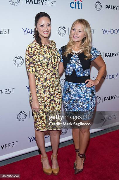 Actresses Marisa Ramirez and Vanessa Ray attend the 2nd Annual Paleyfest of "Blue Bloods" at the Paley Center For Media on October 18, 2014 in New...