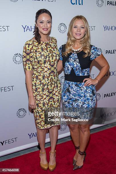 Actresses Marisa Ramirez and Vanessa Ray attend the 2nd Annual Paleyfest of "Blue Bloods" at the Paley Center For Media on October 18, 2014 in New...