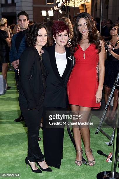 Actress Sara Gilbert, TV personalities Sharon Osbourne and Terri Seymour attend the 24th Annual Environmental Media Awards presented by Toyota and...