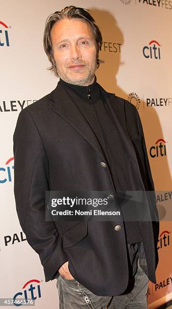 Mads Mikkelsen attends the 2nd Annual Paleyfest New York Presents: "Hannibal" at Paley Center For Media on October 18, 2014 in New York, New York.