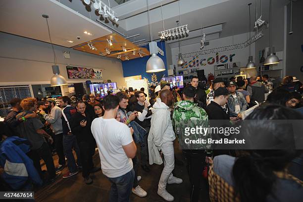 View of atmosphere at the American Dad Sneaker Launch at the Adidas Originals Store on October 18, 2014 in New York City. 25167_001_0420.JPG