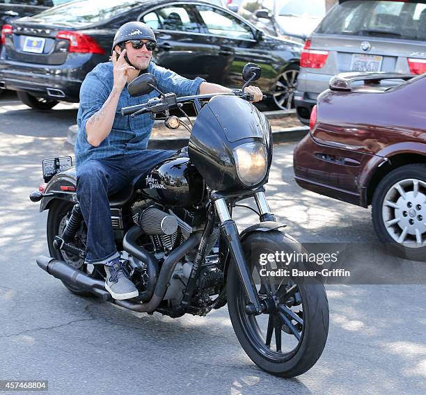 Charlie Hunnam is seen on October 18, 2014 in Los Angeles, California.