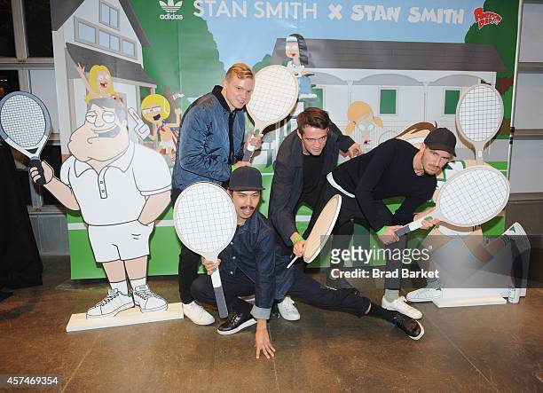 Guests attend the American Dad Sneaker Launch at the Adidas Originals Store on October 18, 2014 in New York City. 25167_001_0193.JPG