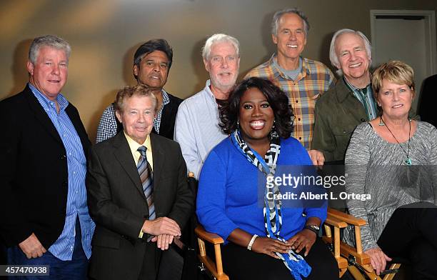 Cast of CHiPs Erik Estrada, Lou Wagner, Paul Linke, Larry Wilcox, Brodie Greer, Robert Prine and Randi Oakes at The Hollywood Show held at Westin LAX...